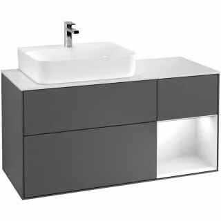 V&B mobile da parete Finion 120cm, Pl b m, Rg l w m Lac, Oli. m Lac