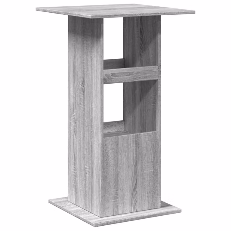 Tavolo Bar Portaoggetti Grigio Sonoma 60x60x102 cm Multistrato