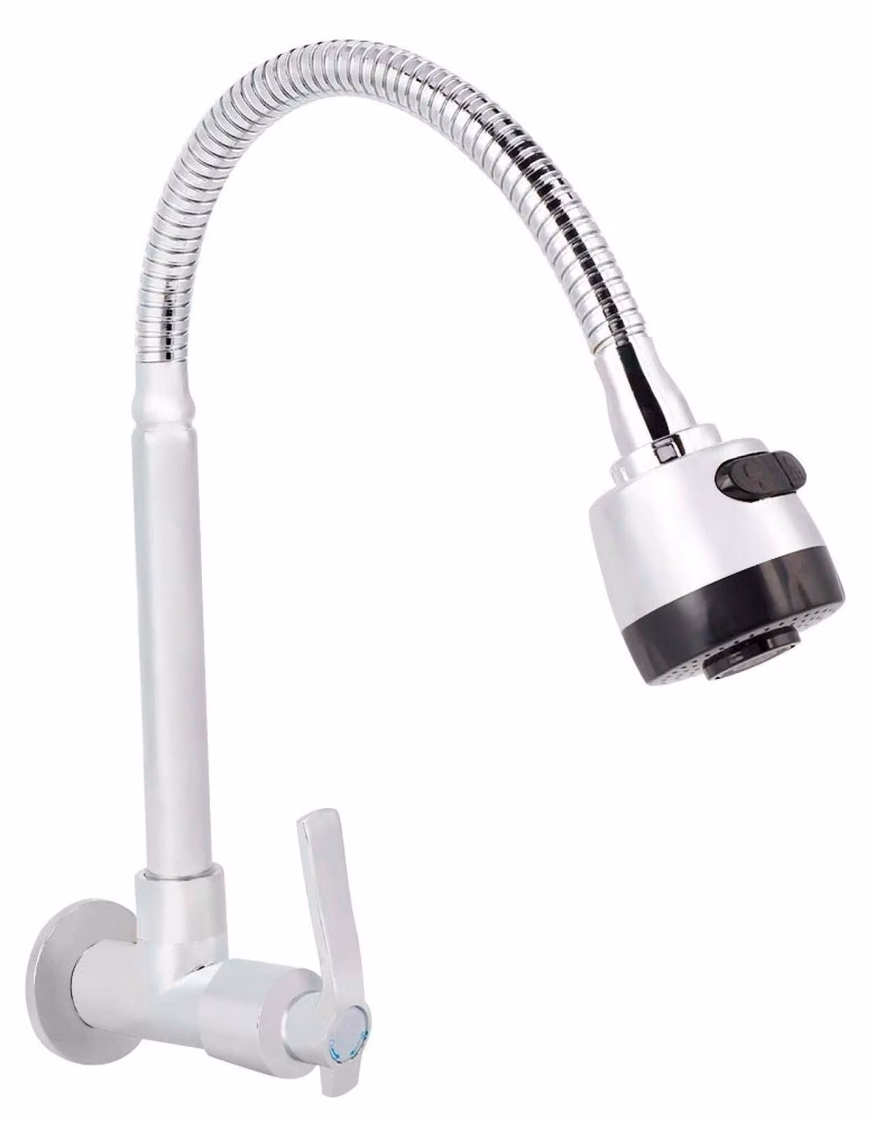Miscelatore da cucina a parete - Miscelatore monocomando per acqua fredda - Rotazione a 360° - Attacco G1/2