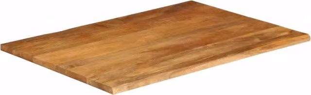 Piano Tavolo | Superficie Tavolo | Piano Scrivania Bordi Vivi 110x80x3,8cm in Legno Massello di Mango