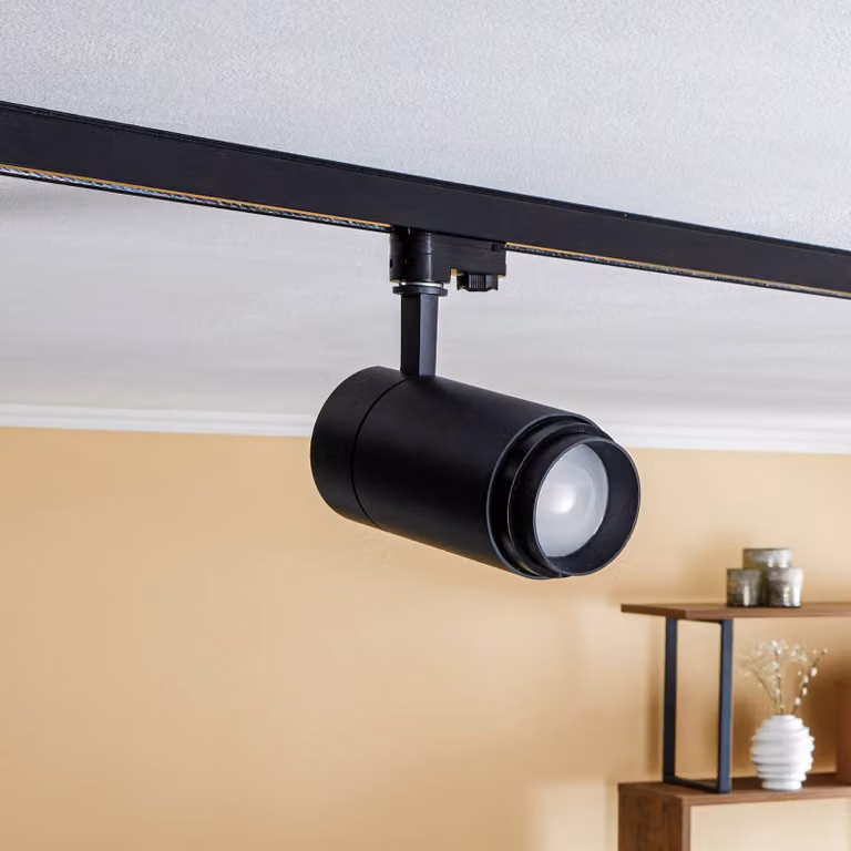 Arcchio Nanna LED track spot nero 4000K 28W, Nero, Studio / Ufficio, Alluminio