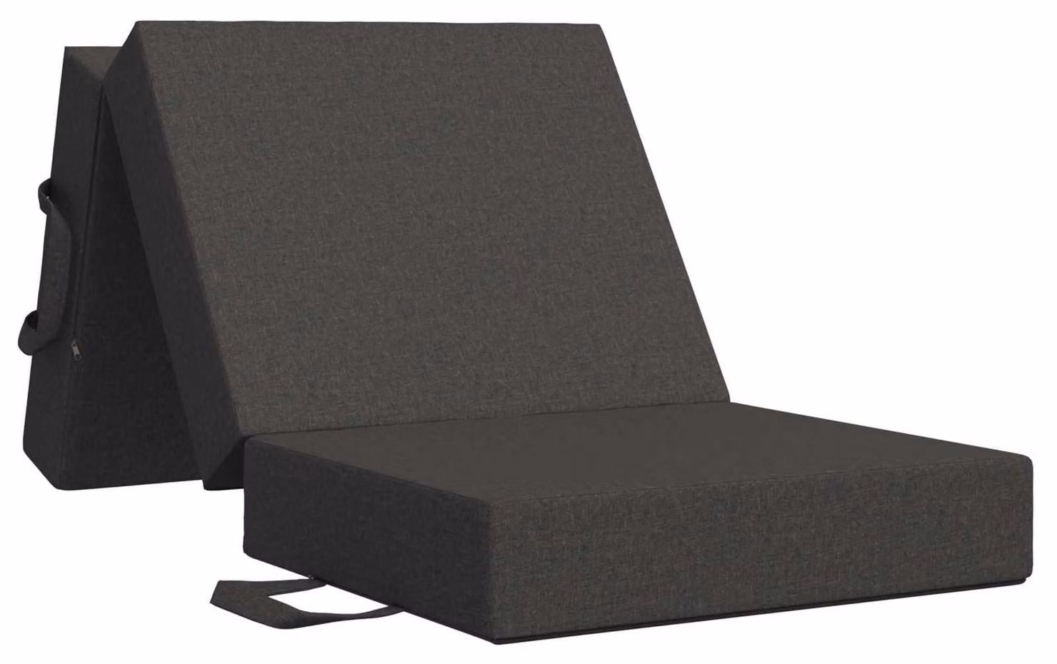 Divano Letto Pieghevole 90 x 63 x 45 cm Grigio Scuro