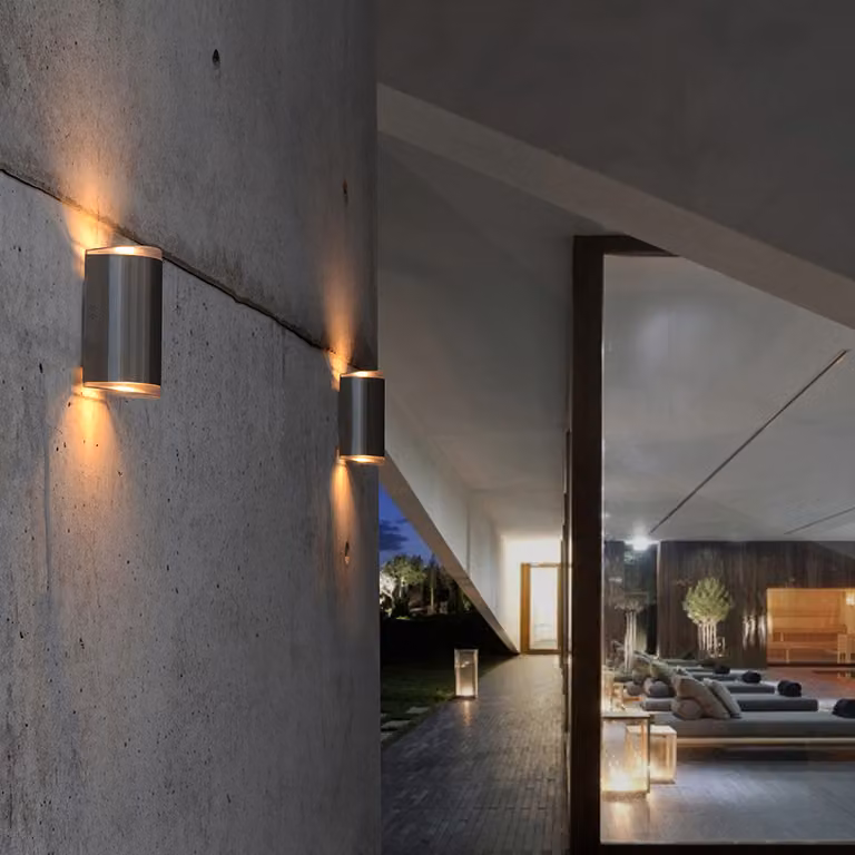 Lampada da parete a LED per esterni Path IP44 in acciaio inox