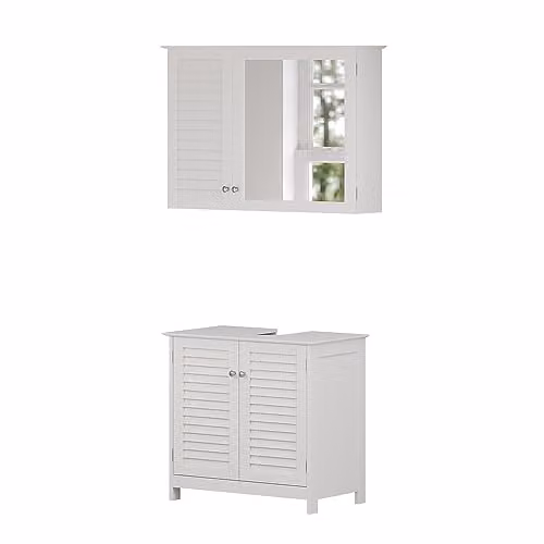 Vicco Set di mobili da bagno Riad, Bianco 60 cm