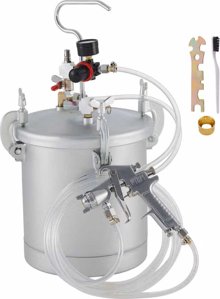 SucceBuy sistema di verniciatura a spruzzo serbatoio a pressione 10L pistola a spruzzo con serbatoio a pressione alimentatore spruzzatore di vernice
