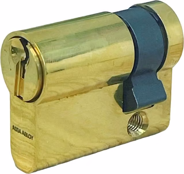 Set di 10 Cilindri Monoprofilo Sagomati Gemma Assa Abloy in Ottone Lucido Oro