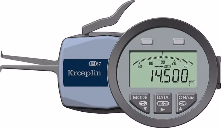 Pulsante rapido interno IP67 Misurazione a 3 punti 7-14 mm KRÖPLIN