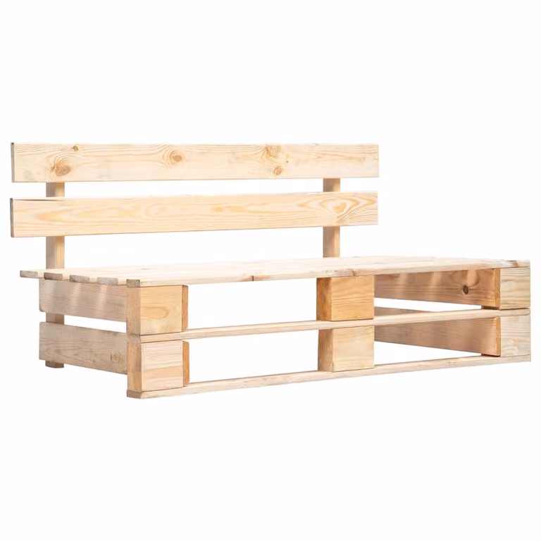 The Living Store Panca da giardino in pallet di legno