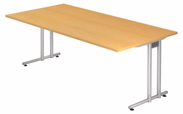 bümö Scrivania Serie-N - Decorazione: faggio, dimensioni: 200 x 100 cm