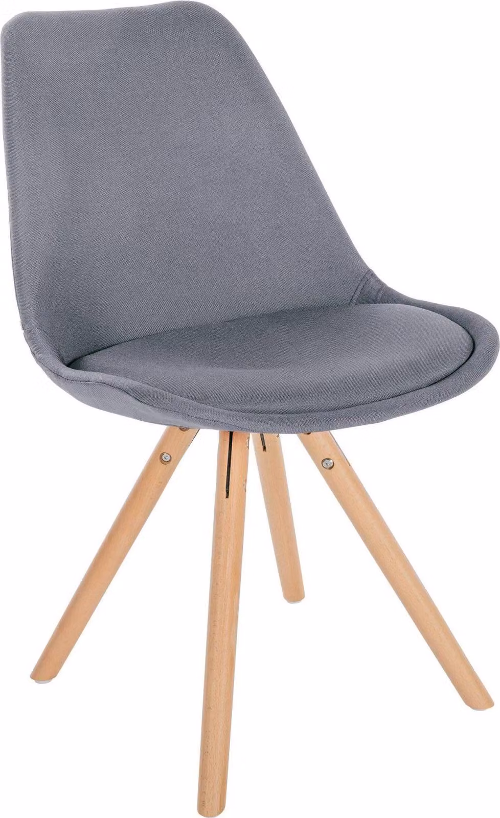 Il rivestimento in tessuto della sedia da pranzo - seduta confortevole - design moderno