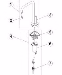 Dornbracht 17872861-19 Distributore Di Acqua Fredda Meta Square