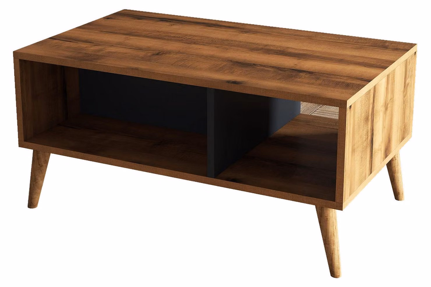 Tavolino in legno "Exxen" - 90 x 41 x 54 cm - Grigio antracite