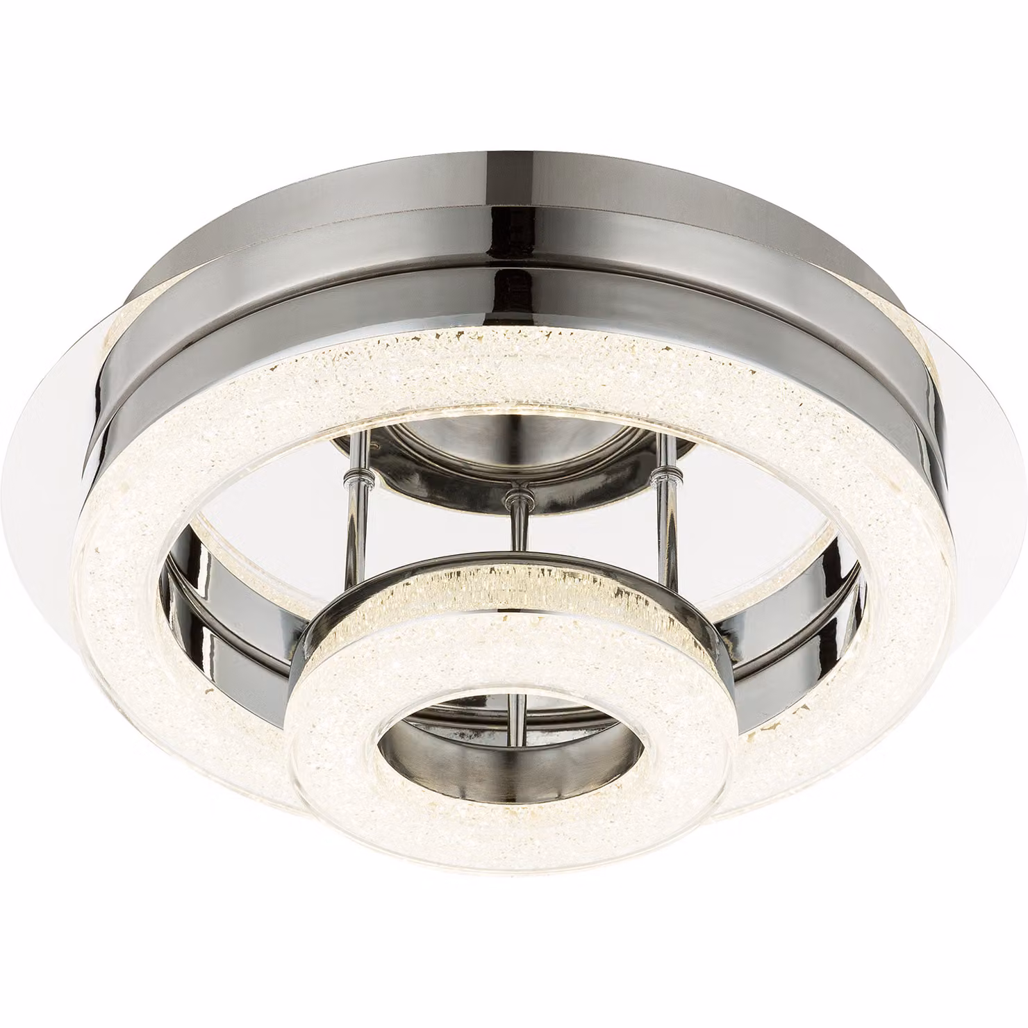Lampada da soffitto Globo Spikur cromata, 1 LED; 49223-18