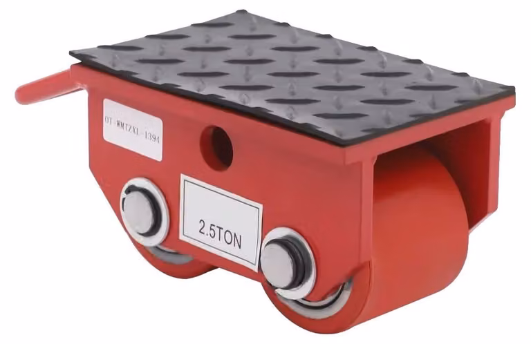 Sollevatore meccanico, portata 2,5 tonnellate, struttura resistente in acciaio fuso, rosso
