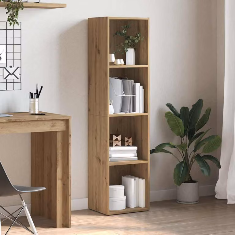 Libreria vidaXL in legno marrone stile classico L: 36 cm, P: 15 cm, H: 143 cm