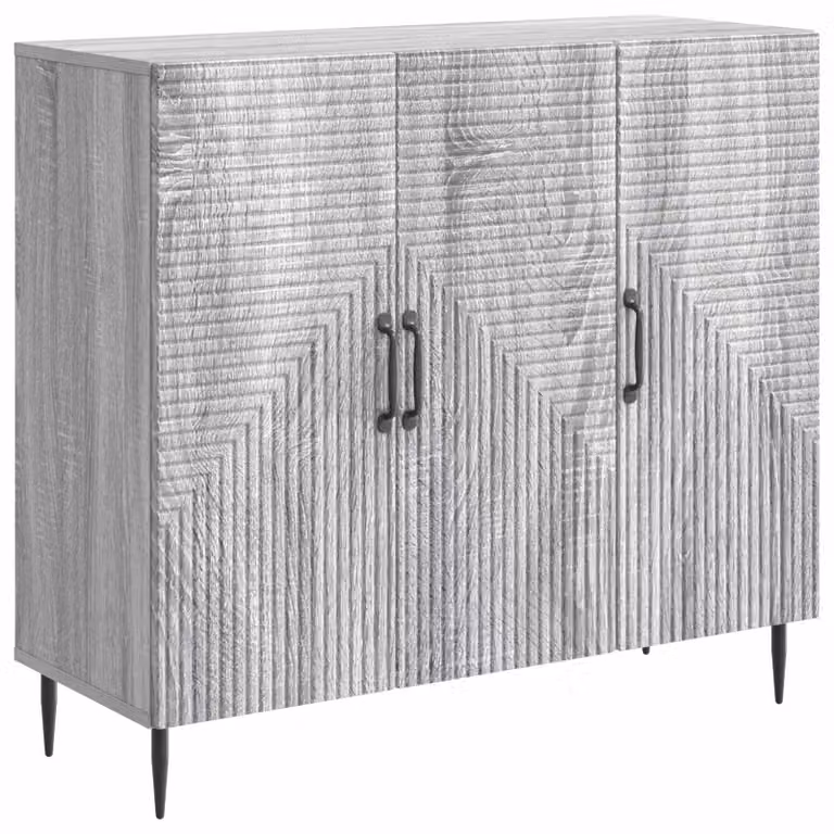 Credenza Grigio Sonoma 89 x 34,5 x 80 cm Legno ingegnerizzato
