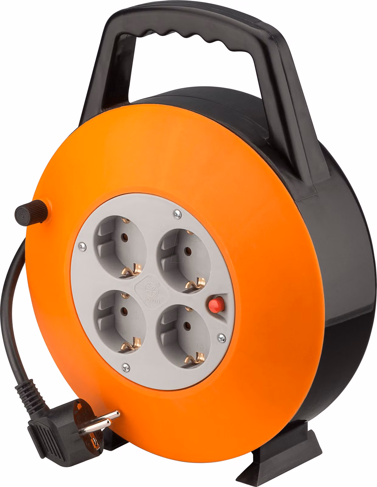 goobay avvolgicavo arancione/nero 15 m