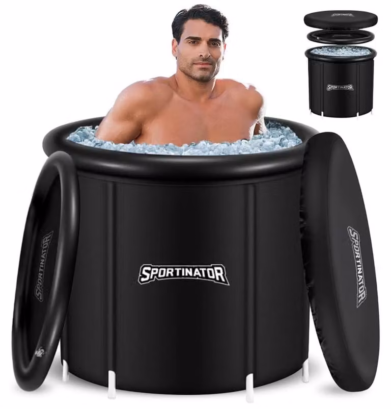 Vasca da bagno per terapia del freddo rigenerante, completa di accessori