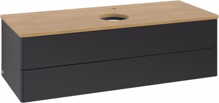 V&B Mobiletto senza struttura frontale, con illuminazione Antao 120x36x50cm, HL, WBP hon. Oa, bla m Lac