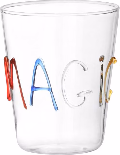 Bicchiere scritta Magic in vetro borosilicato, da 380 ml
