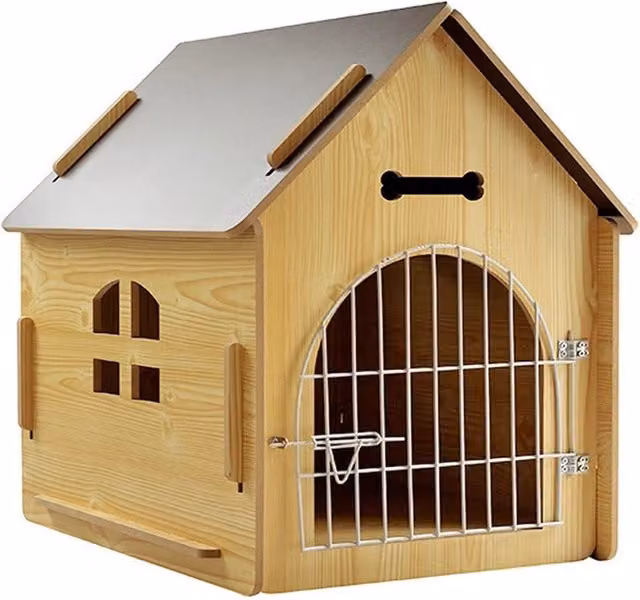 Trade Shop - Cuccia Casa Gabbia Cane Cani Di Taglia Grande Per Interno Esterno 80 X 55 X 74cm -