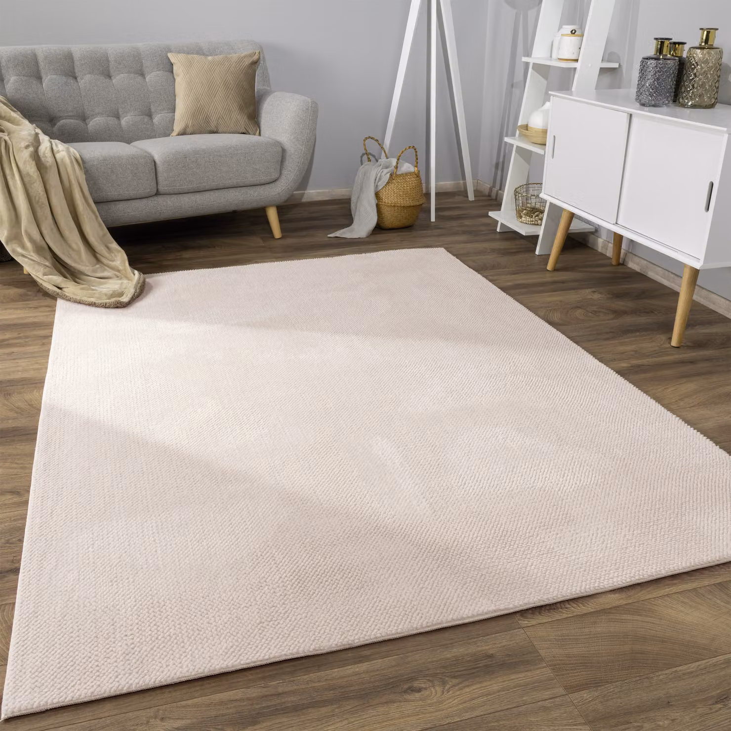 Tappeto in pelliccia sintetica Soraya beige L: 80 cm x P: 150 cm – 2