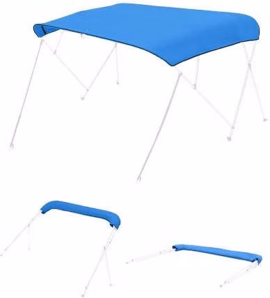 Telo di ricambio per tendalino nautico VEVOR in tessuto 600D impermeabile, blu, L: 271 cm x P: 244 cm