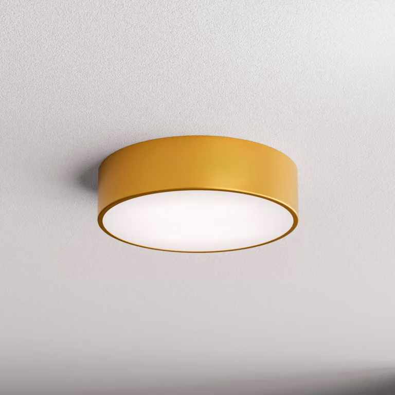Plafoniera con sensore di movimento Cleo 300 TEMAR LIGHTING, Ottone / Oro, Soggiorno / Sala da pranzo, Metallo, Plafoniera