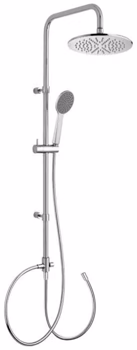 Sistema doccia a parete Kronenbach, senza miscelatore, con soffione a pioggia di diametro 22,5 cm, rotondo