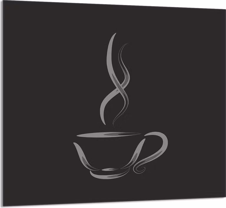 PIATTO IN VETRO PER CUCINA 65x60 Caffè
