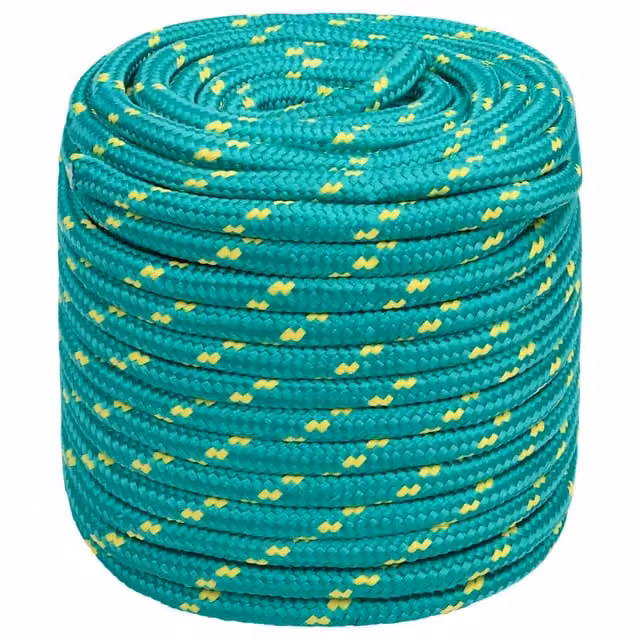 Corda per barca in polipropilene verde vidaXL 16 mm 250 m