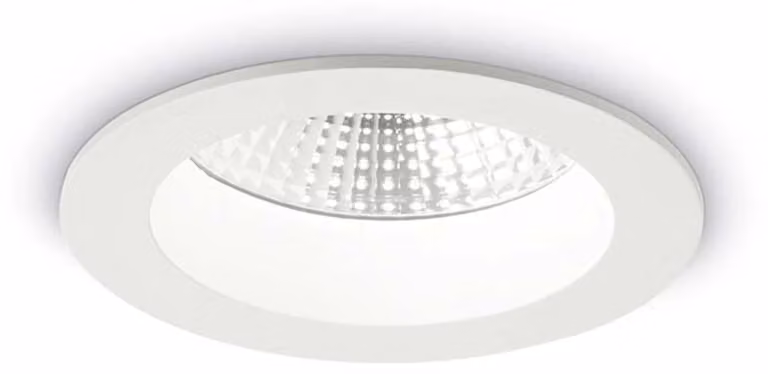 Faretto A Incasso Basic Fi Alluminio Bianco Led 10W 3000K Luce Calda