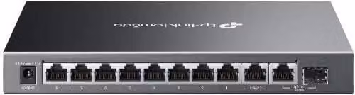 Switch di rete gestito TP-Link Omada ES210GMP Gigabit Ethernet con supporto PoE, nero – 1