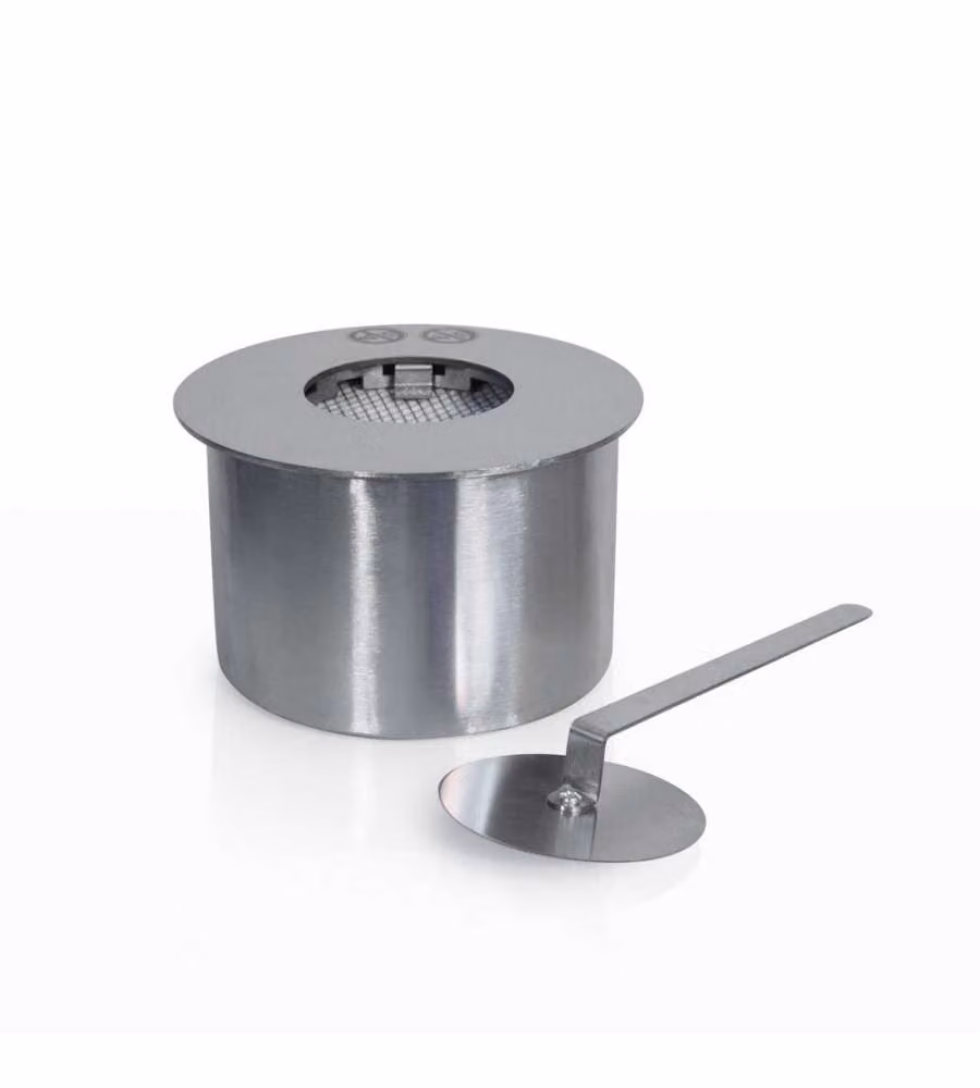 Bruciatore tondo per camino a bioetanolo inox 2 lt D20