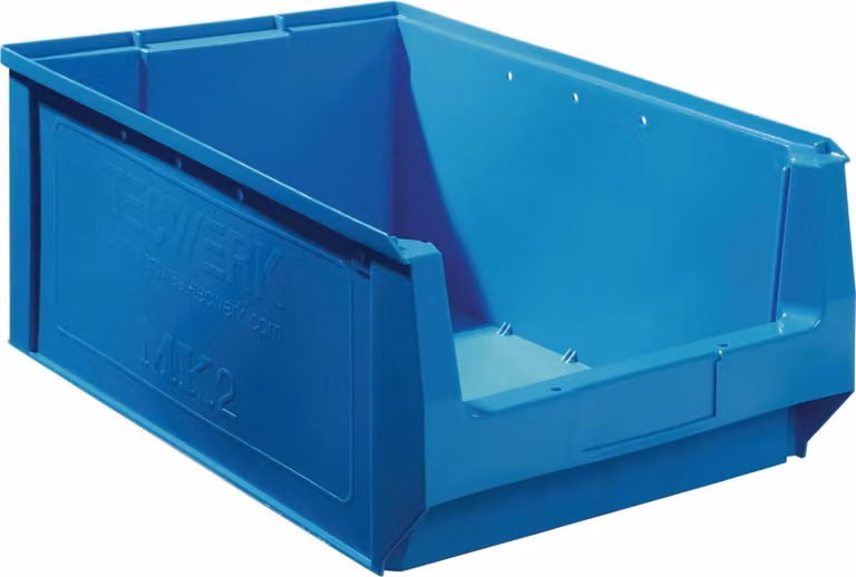 Contenitore aperto L500/450xL310xH200mm PE blu