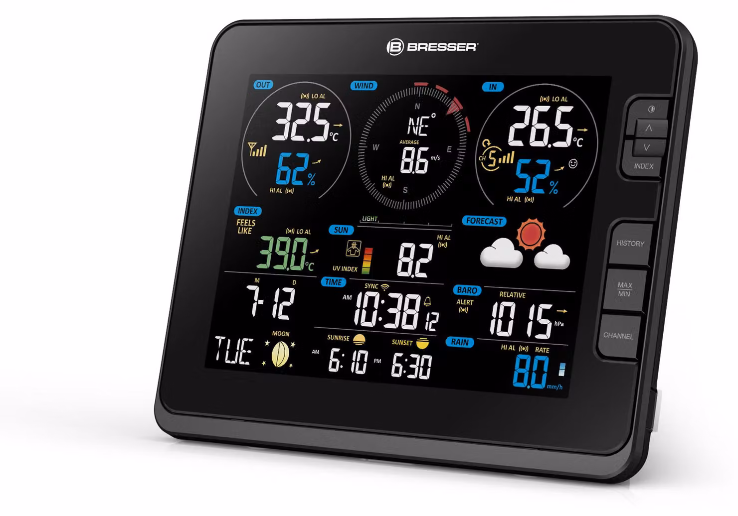 Bresser - 11818 - stazione base aggiuntiva/di ricambio per la stazione meteorologica wireless professionale WSX3001