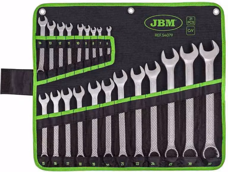 Jbm 6-32 Mm Set di chiavi combinate 21 pezzi Argento Argento Taglia unica