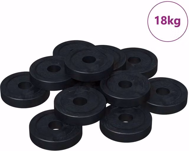 Set di 36000 Rondelle Piatte in Nylon Nero CFW4940984, Diametro: 15 mm, Spessore: 3 mm
