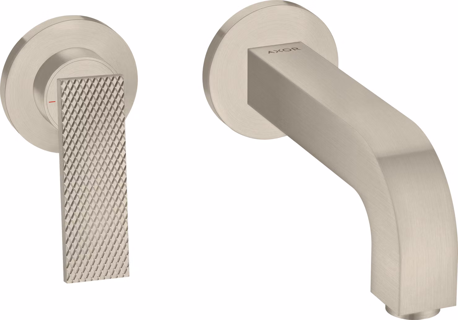 hansgrohe AXOR Citterio Mitigeur de lavabo, finition losange, encastré, saillie 220mm, garniture découlement non verrouillable, 39181820, 39181820