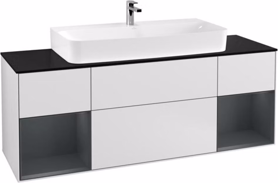 V&B mobile da parete Finion 160cm, Pl bla m, Reg md m Lac, wh. m Lac