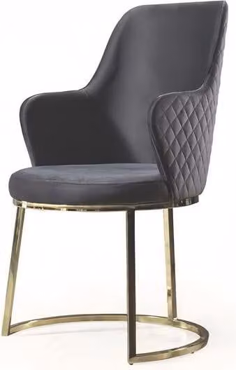 Polsterstuhl Moderne Design Textil Lehnstuhl Schwarz Esszimmer Luxus Möbel