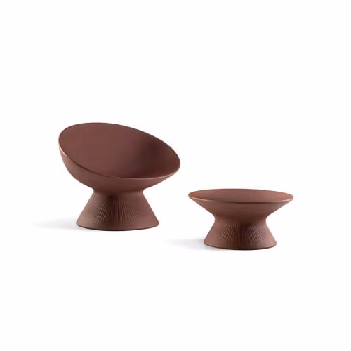 Tavolino da esterno basso Fade in polietilene Plust Outdoor