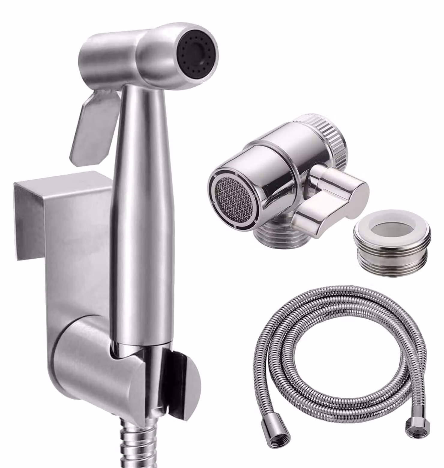Spruzzatore per bidet portatile con valvola per rubinetto, accessori per bidet