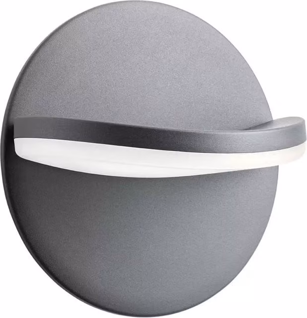 Applique da esterno LED Gimbal Redo Group, orientabile, bianca o grigia
