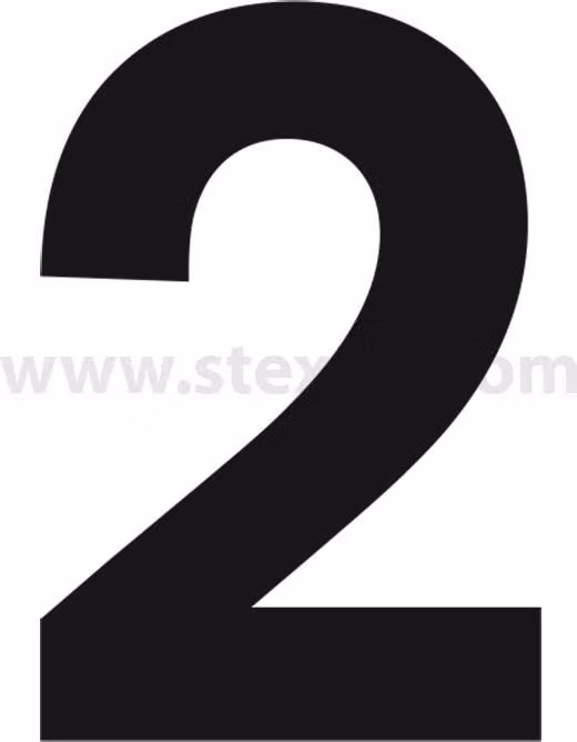 Georg Schlegel Etichetta identificativa Numero decimale 2 bianco - 1 pezzo