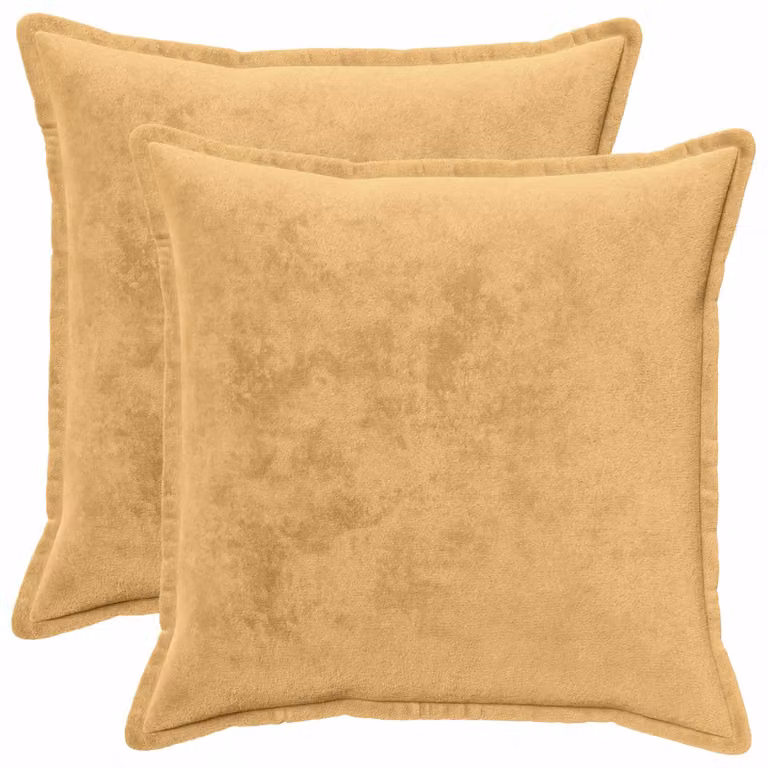 vidaXL Federa 2 pcs HOUTEN Tortora 65 x 65 cm Flanella