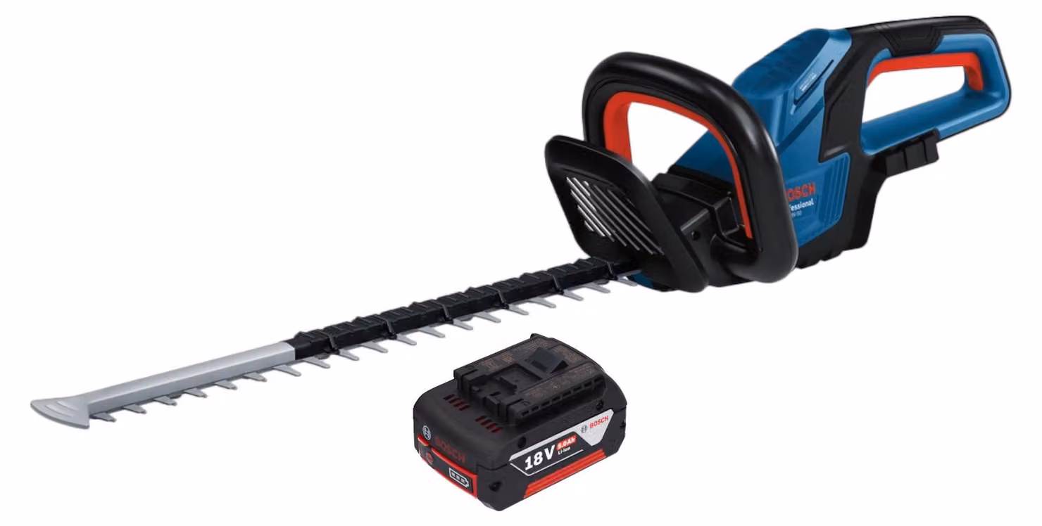 Bosch GHE 18V-50 Tagliasiepi professionale a batteria 18 V 50 cm senza spazzole + 1x batteria ricaricabile 5,0 Ah - senza caricabatterie
