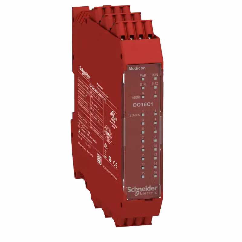 Modulo di espansione uscite Schneider Electric Modicon XPSMCM, 16 A, diagnostica + SIL1, morsetti a molla XPSMCMDO0016C1G