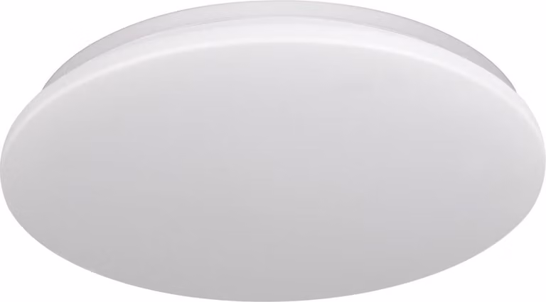 Plafoniera LED rotonda ADAR bianca 12W, luce bianca neutra 1400 lm, plastica, dimensioni: 6x30x30 cm, IP44, Polux