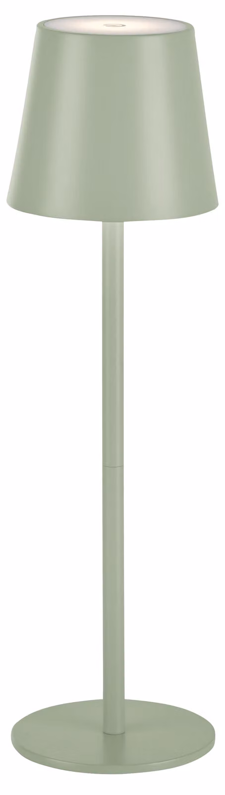 Lampada da tavolo a LED, touch dimmer, IP54, verde, USB